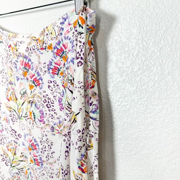 Somerset Womens Agatha Floral Printed Modest Midi A-Line Skirt Multicolor 14 - Picture 6 of 12